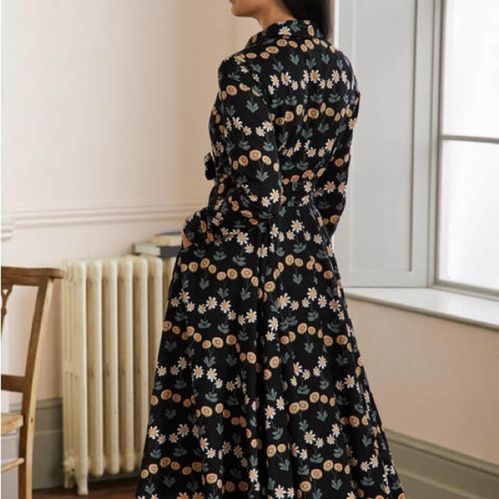 Boden Womens Shirt Dress Floral